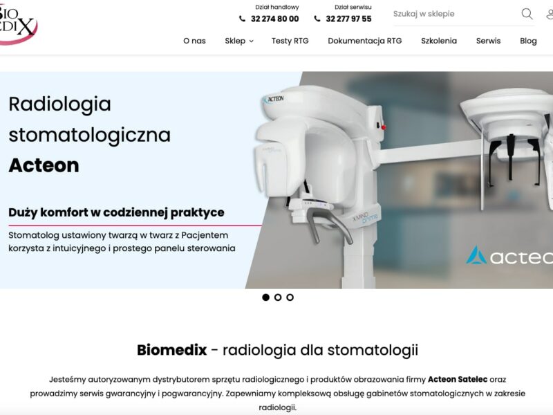 Biomedix - Radiologia dla stomatologii i produkty obrazowania