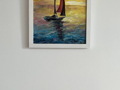 Obraz akrylowy „Żaglówka”30*40 cm